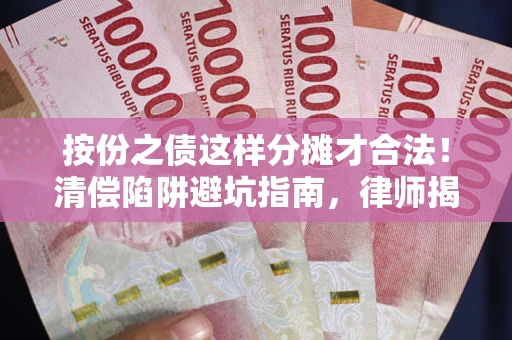 武汉按份之债这样分摊才合法！清偿陷阱避坑指南，律师揭秘关键条款