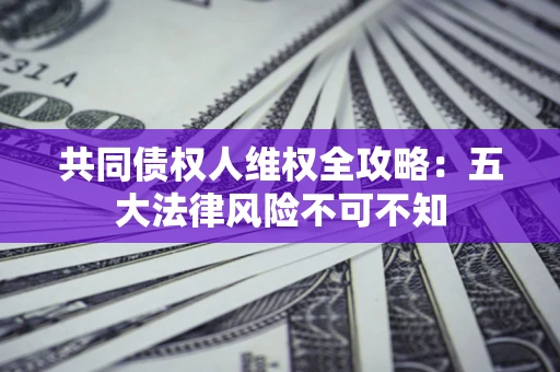 武汉共同债权人维权全攻略：五大法律风险不可不知
