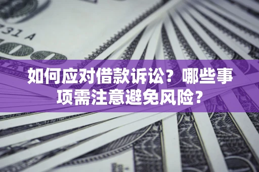 武汉如何应对借款诉讼？哪些事项需注意避免风险？