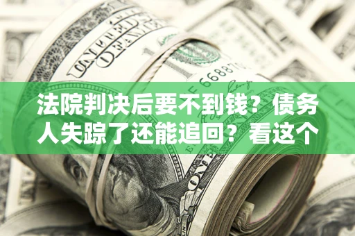 武汉法院判决后要不到钱？债务人失踪了还能追回？看这个方法！