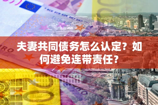 武汉夫妻共同债务怎么认定？如何避免连带责任？