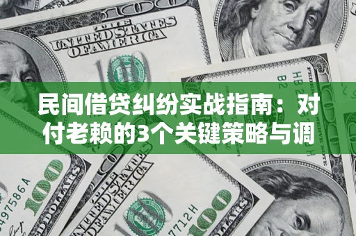 武汉民间借贷纠纷实战指南：对付老赖的3个关键策略与调解盲区解析