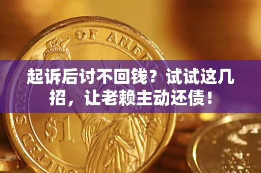 武汉起诉后讨不回钱？试试这几招，让老赖主动还债！
