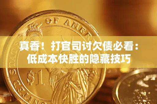 武汉真香！打官司讨欠债必看：低成本快胜的隐藏技巧